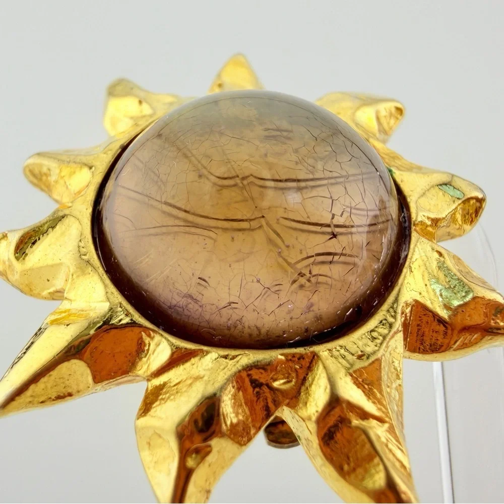 Vintage  Edouard Rambaud sun earrings